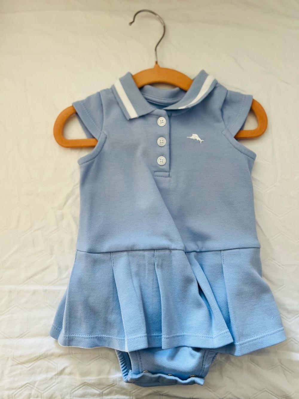Tommy Bahama Light Blue Polo Skirted One-Piece